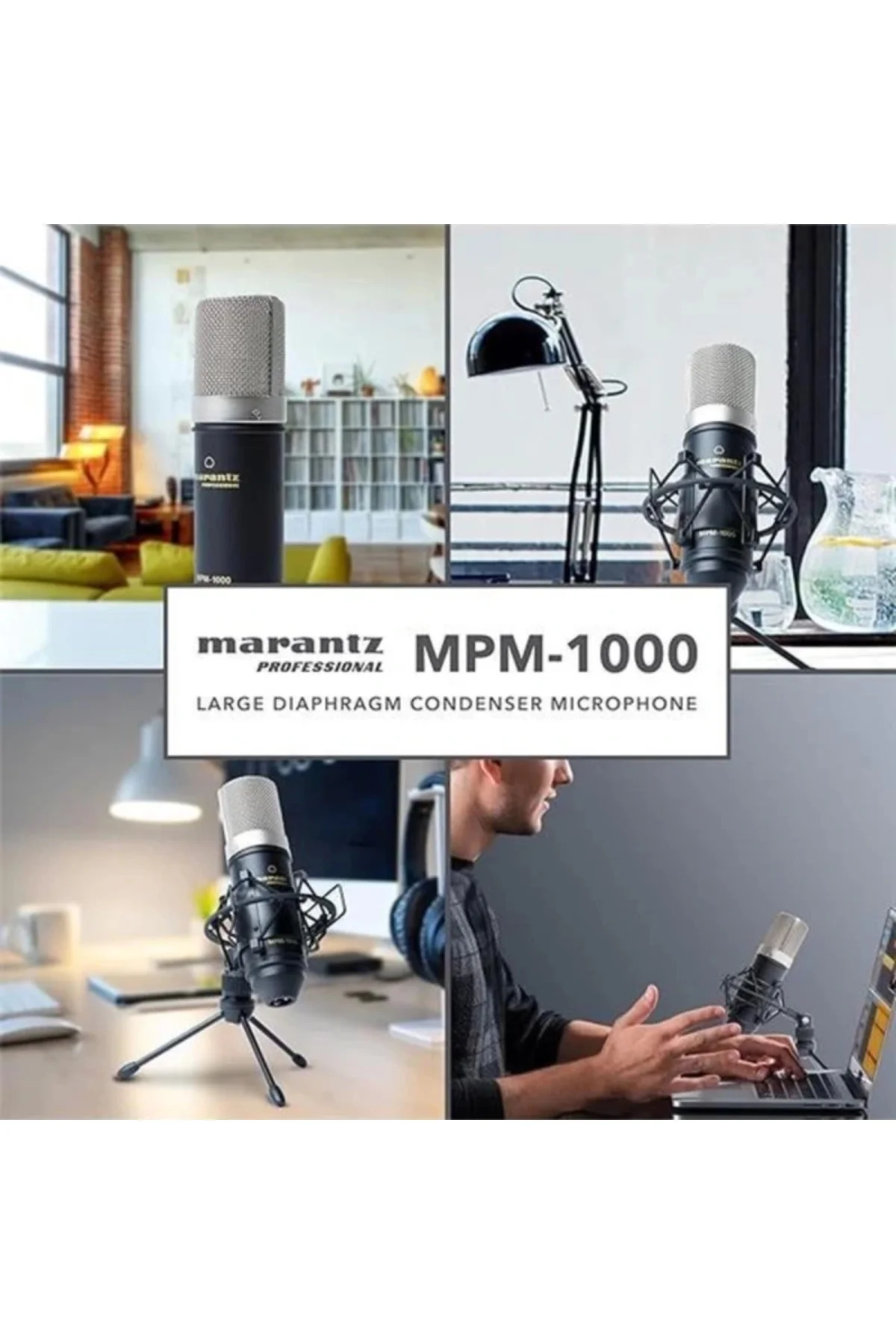 MPM 1000 Podcast, akış, şarkı söyleme, tele çalışma ve oyun için masa standı
