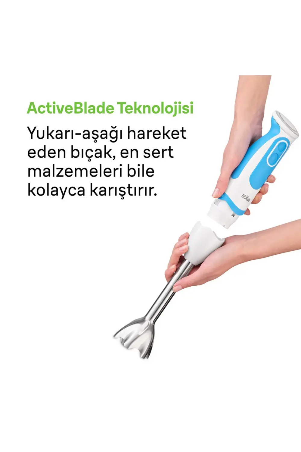 Braun Mq5251whbl Multiquick 5 Vario 1000 W El Blender Seti