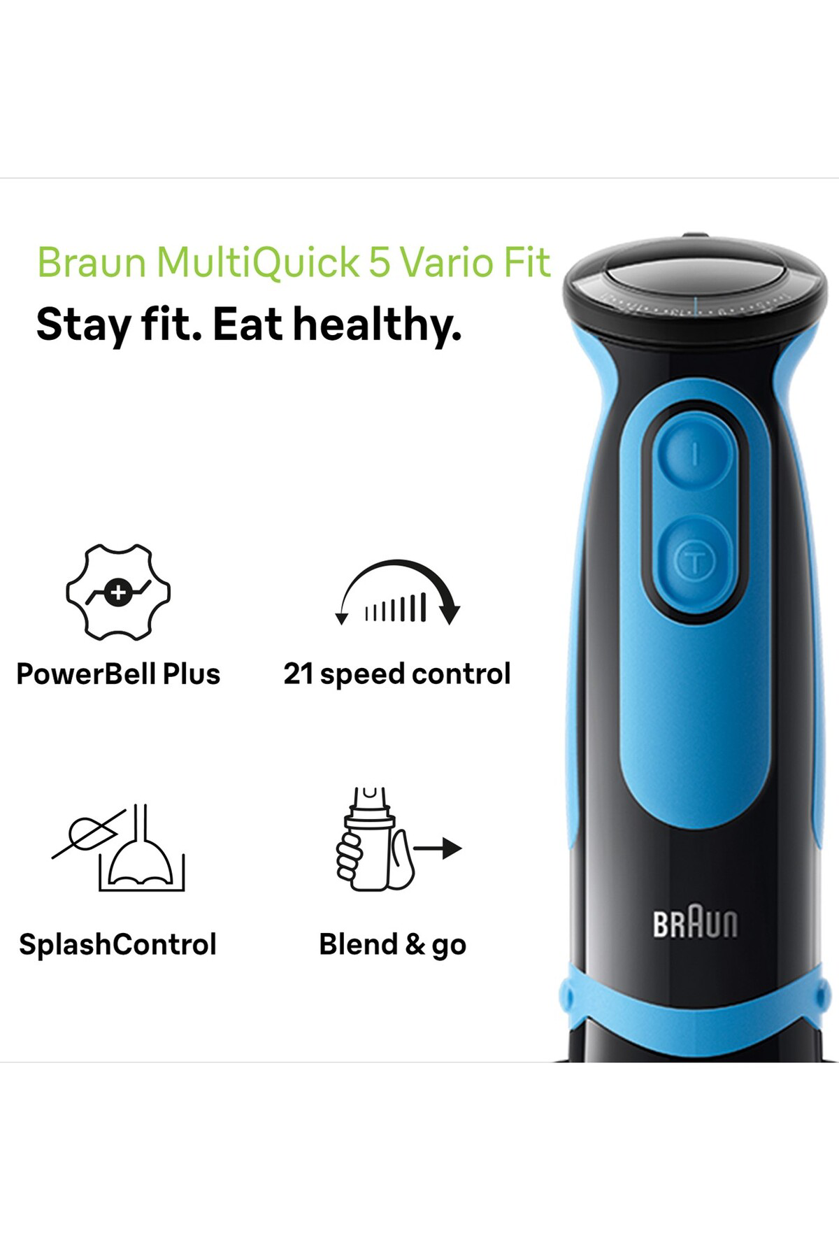 Braun Mq5252bk Multiquick 5 1000 W El Blender Seti