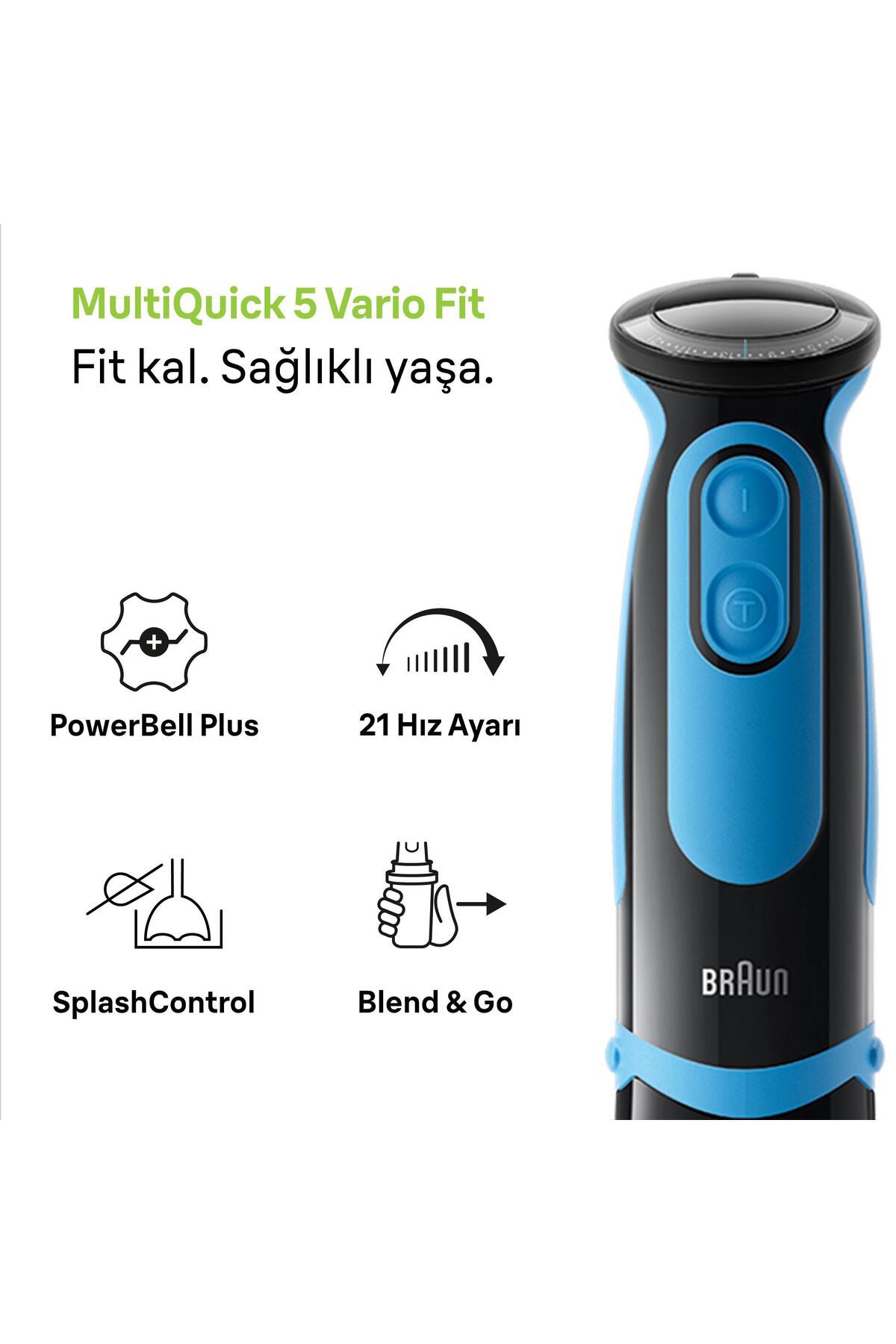 Mq5252bk Multiquick 5 1000 W El Blender Seti