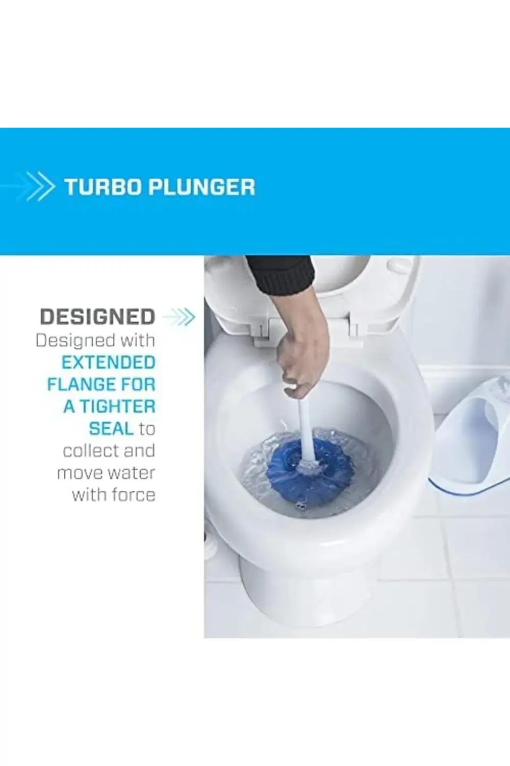 Mr. 440436 Turbo piston ve kase fırça Caddy set (Beyaz/Mavi, 2) 3