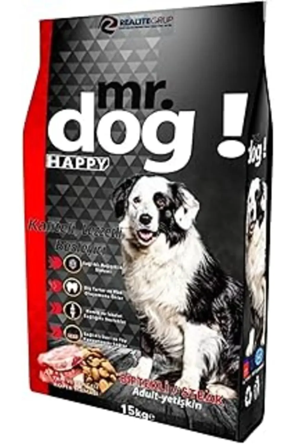 Asitan Mr. Dog Happy Biftekli Yetişkin Köpek Maması 15 Kilogram