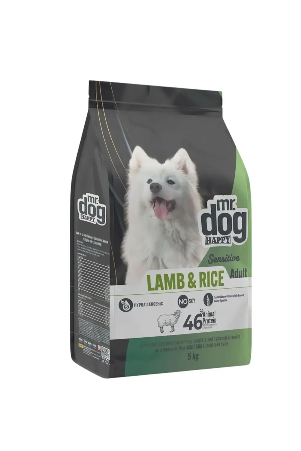 Mr. Dog Happy Kuzu Etli Ve Pirinçli Yetişkin Köpek Maması 5 Kg
