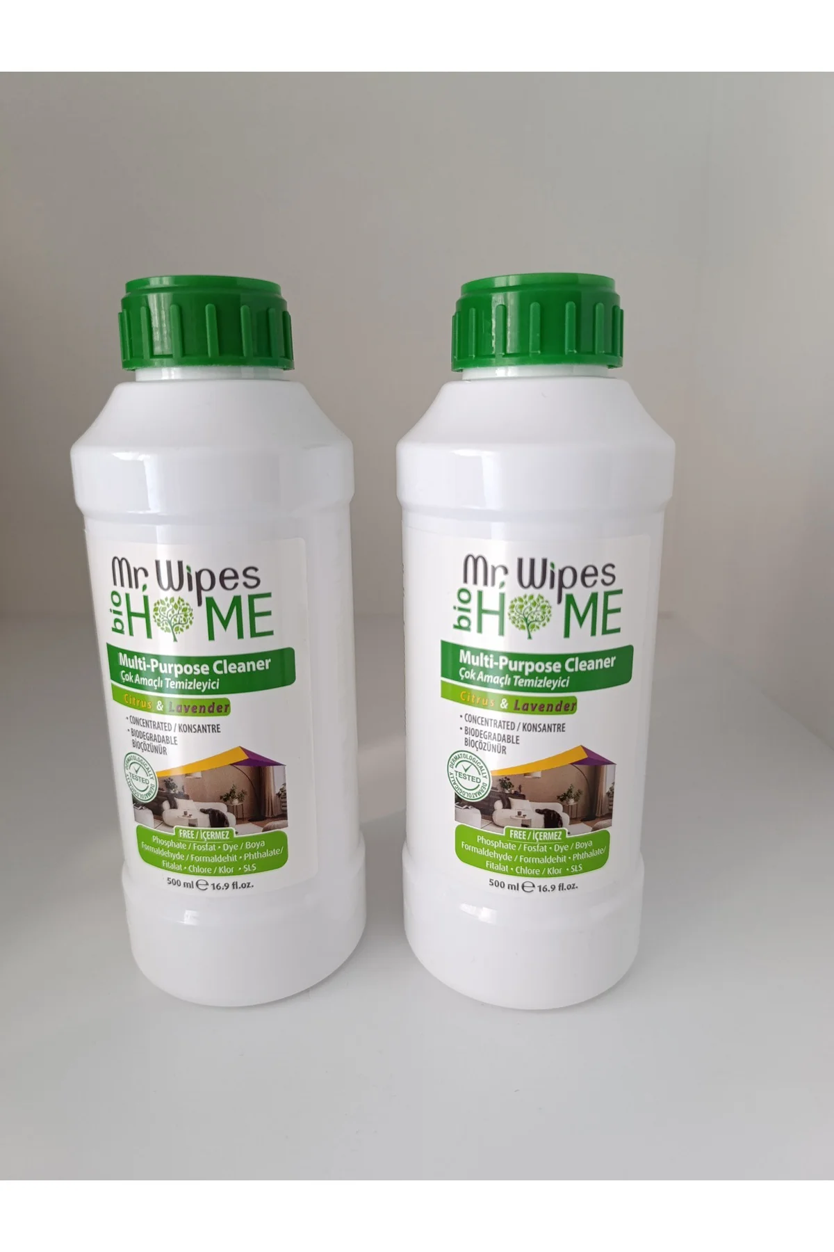 Mr. Wipes Bio Home çok Amaçlı Temizleyici 2 Li Narenciye&lavanta 