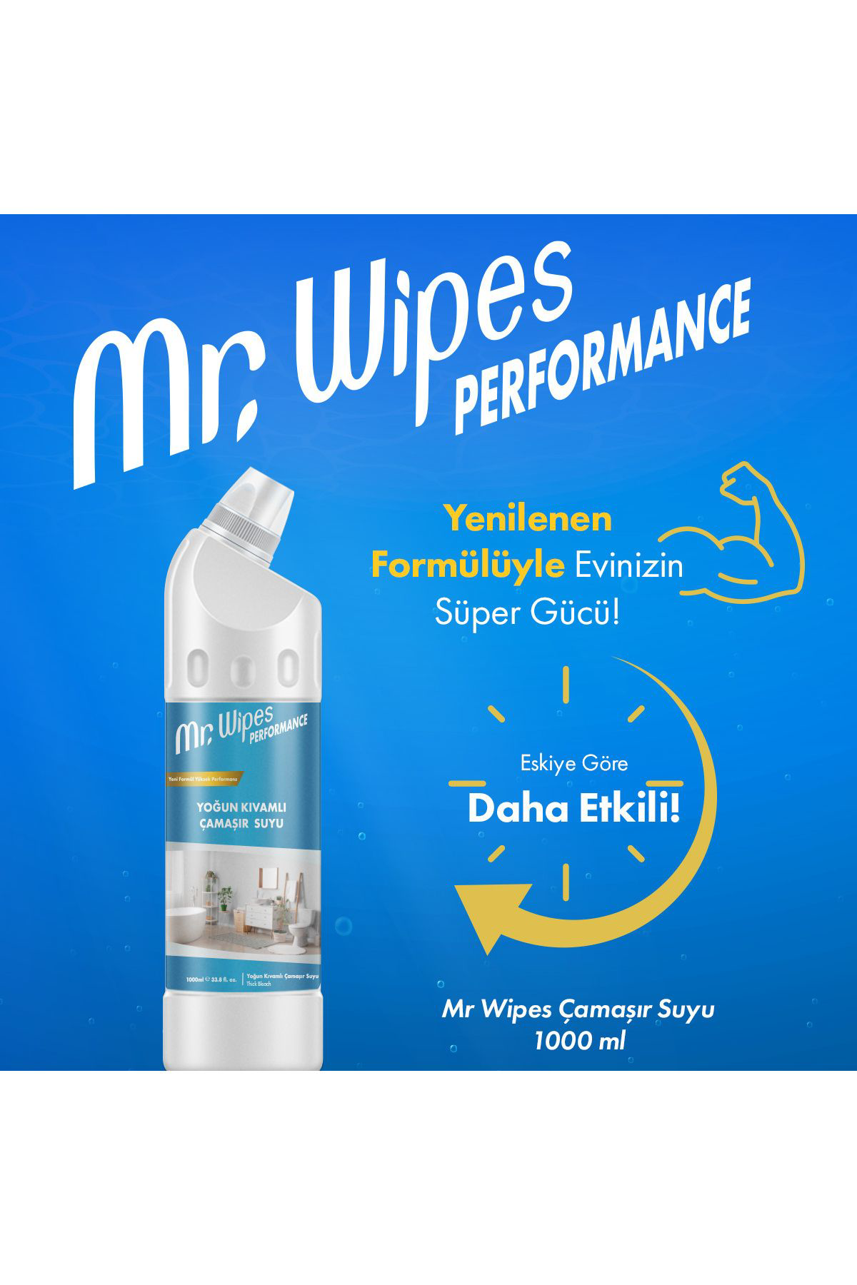 Farmasi Mr. Wipes Performans Yoğun Kıvamlı Çamaşır Suyu 1000 Ml