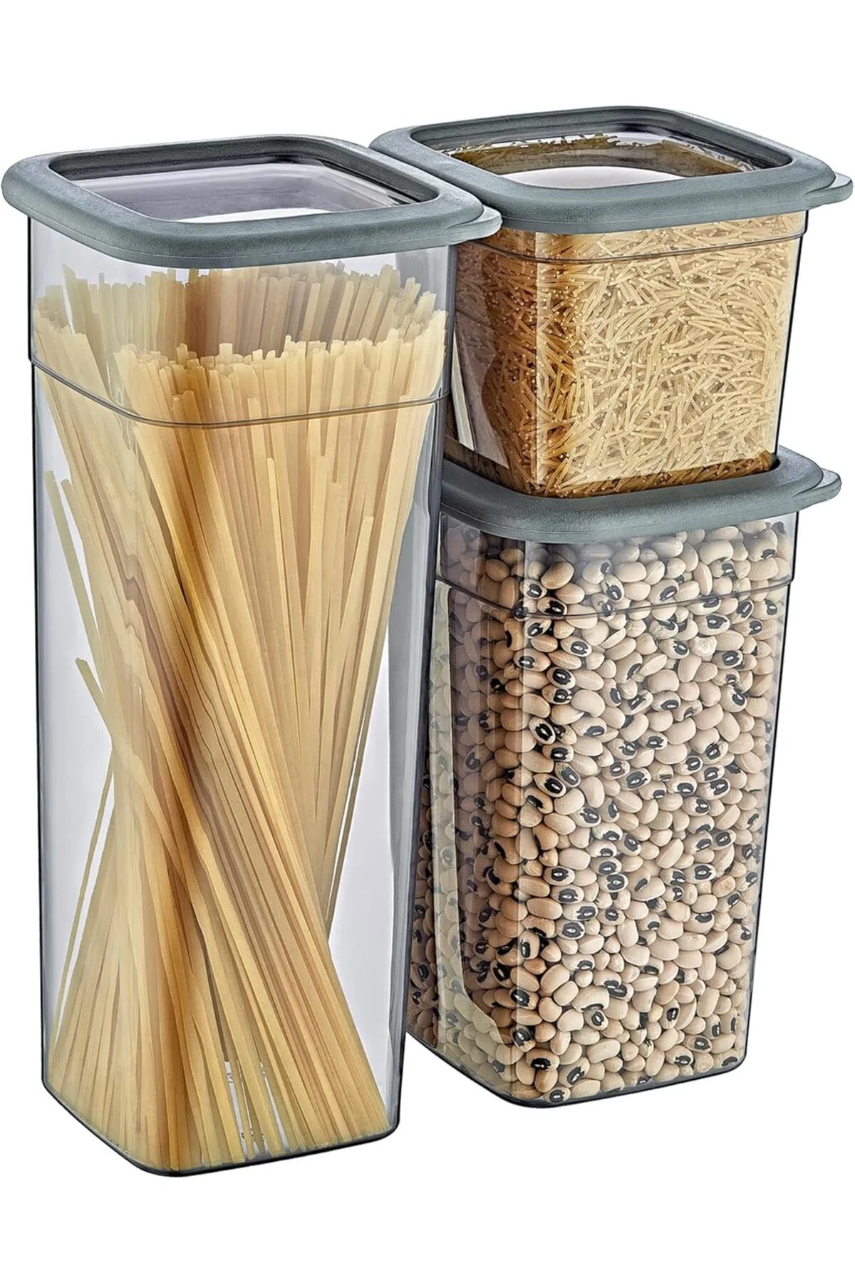Mrçeliksell 2'Li Set Skali Kare Saklama Kabı (2'şer adet 740 ml, Mrçeliksell 2'Li Set Skali Kare Saklama Kabı (2'şer adet 740 ml,