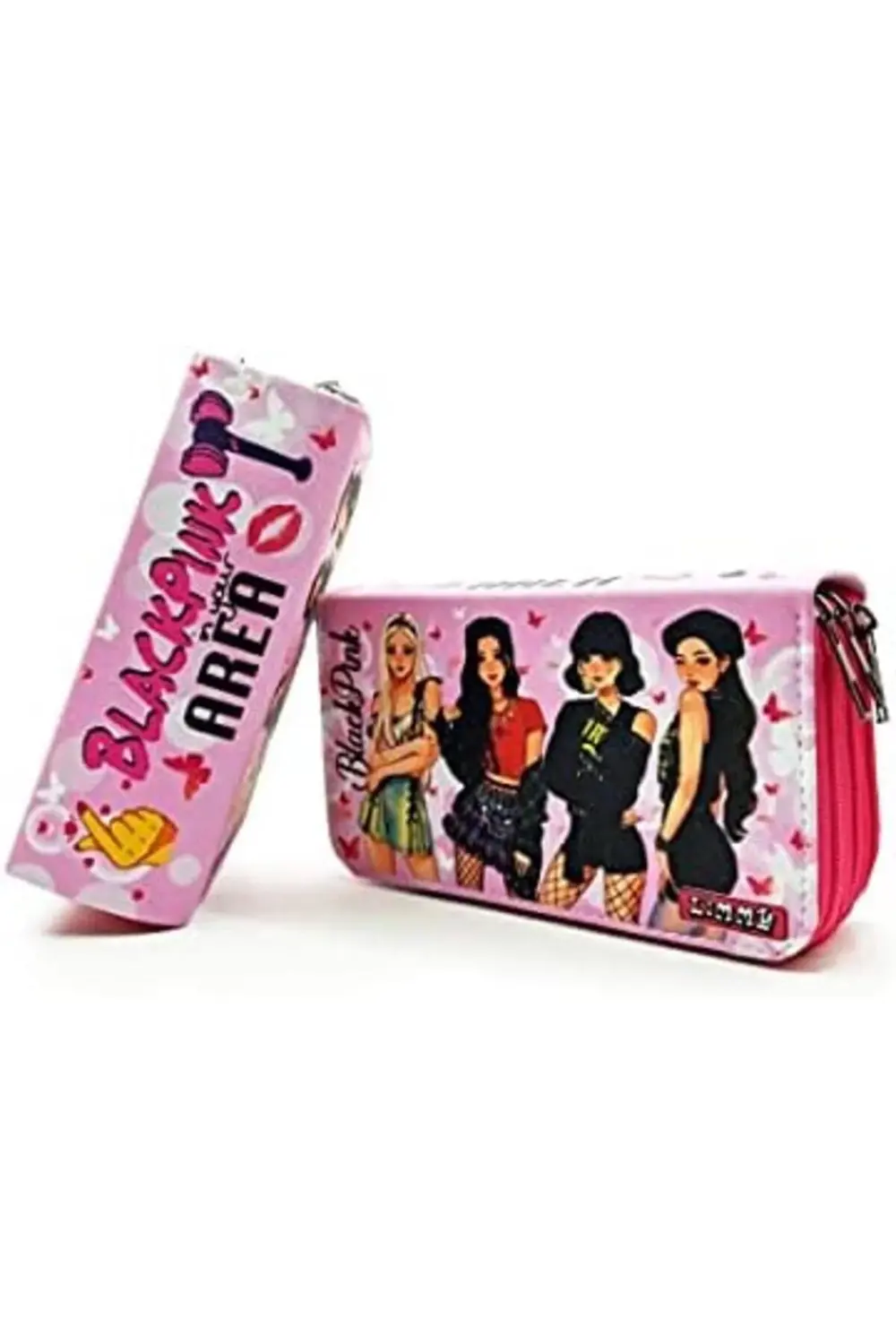 mrtshoppng Kutusu Pink Organizer Vegan Deri Üç Bölmeli -Pembe mrt