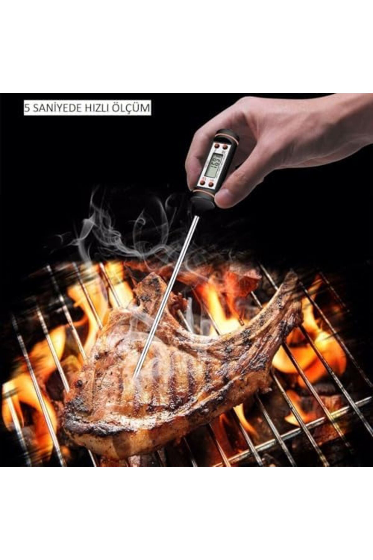 mrttnca Termometresi Dijital Termometre Gıda Termometresi 300 C Ö