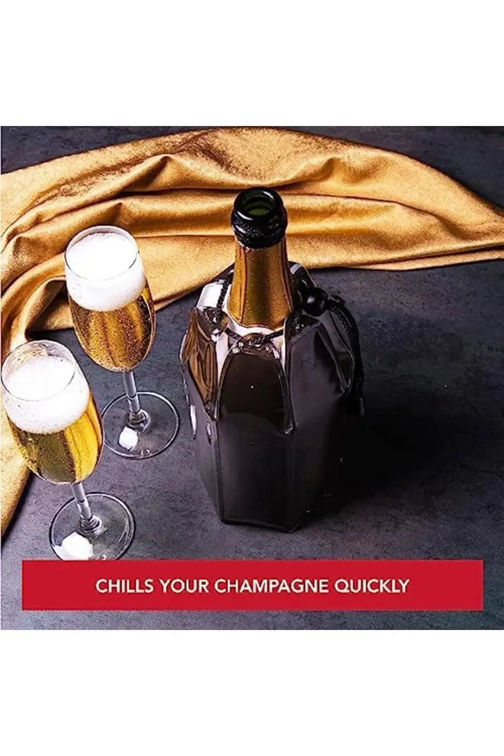 mrttnca Vin Aktif Şampanya Soğutucu Siyah trndymrt 1087243