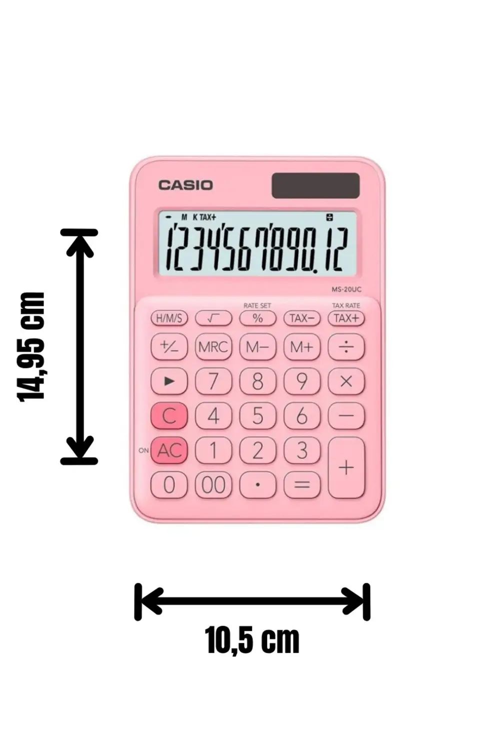 Ms-20uc-pk 12 Hane Açık Pembe Masa Üstü Hesap Makinesi