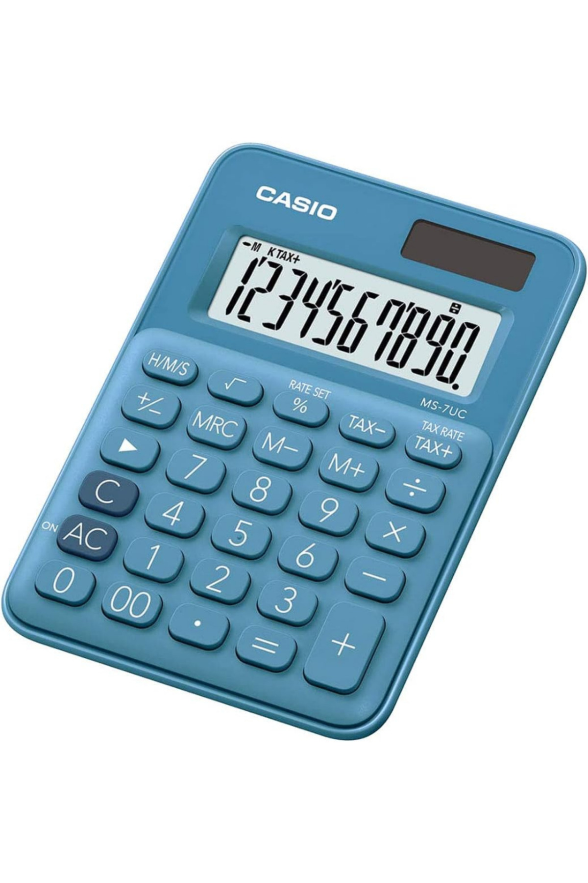 Casio Ms-7Uc-Bu 10 Hane Mavi Masa Üstü Hesap Makinesi