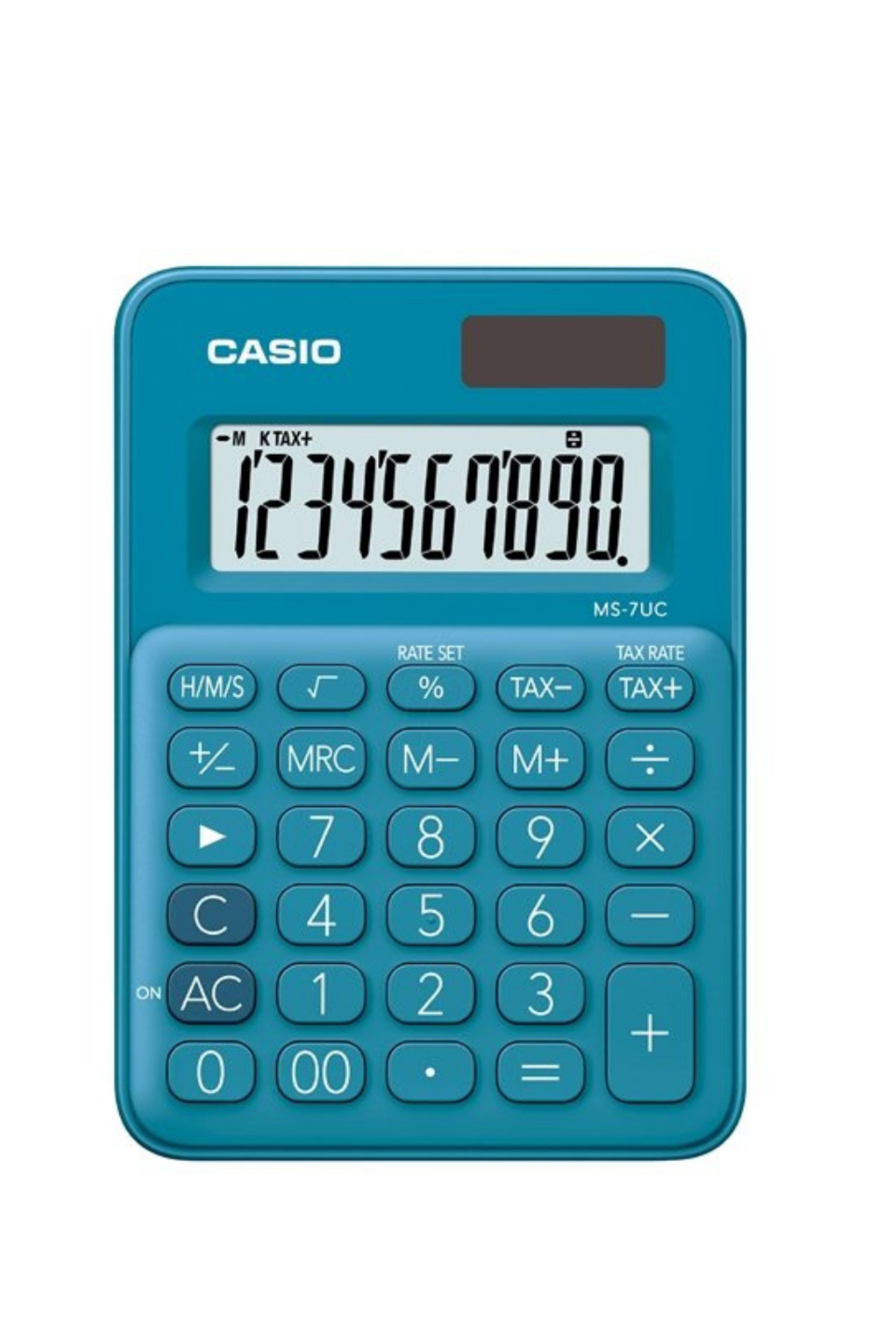 Casio Ms-7Uc-Bu 10 Hane Mavi Masa Üstü Hesap Makinesi