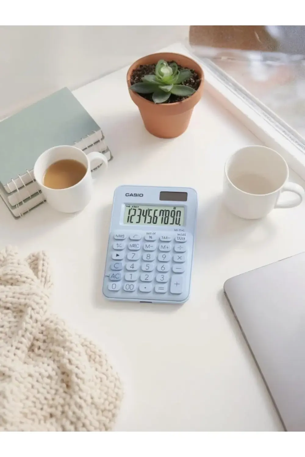 Ms-7uc-lb 10 Hane Açık Mavi Masa Üstü Hesap Makinesi