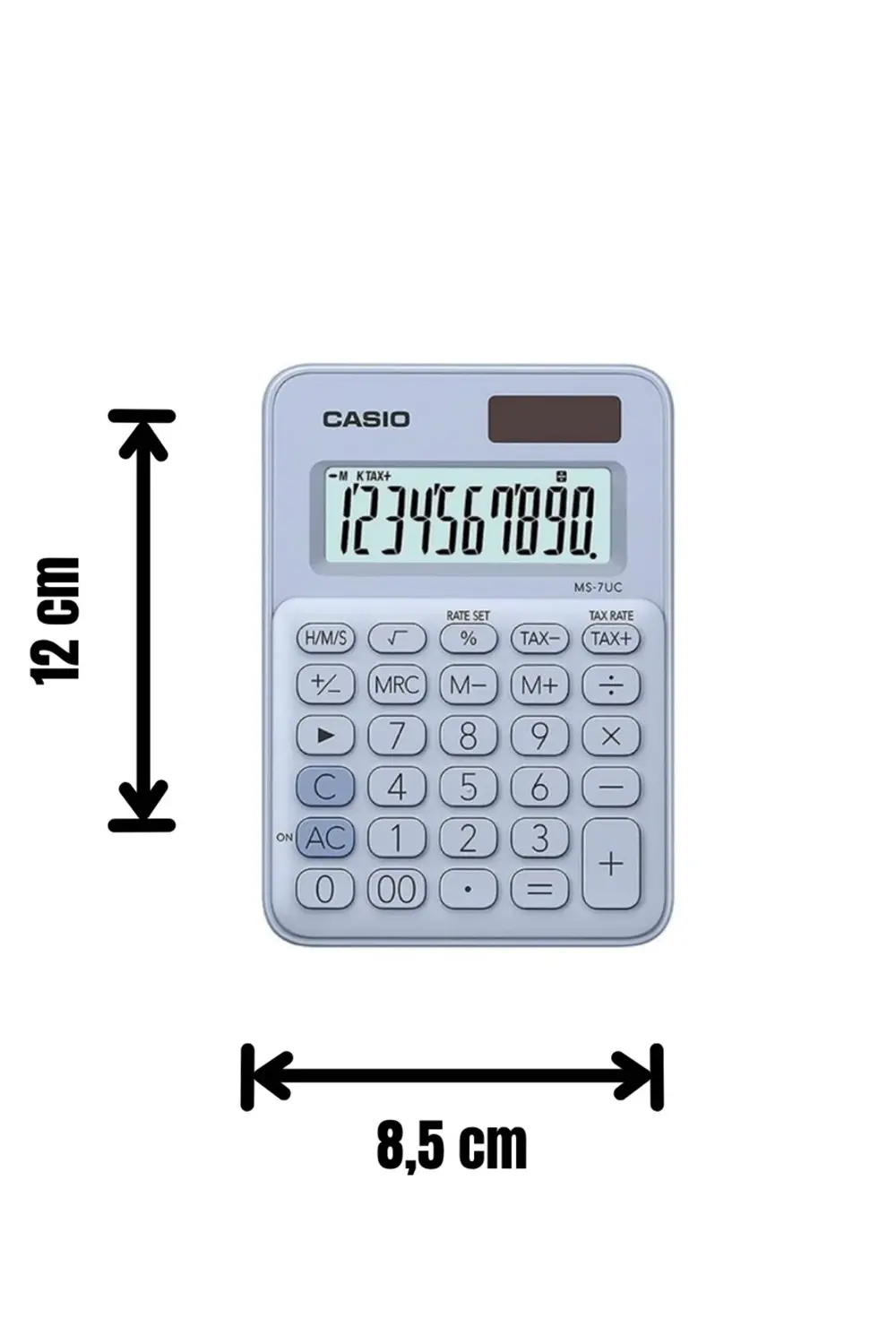 Ms-7uc-lb 10 Hane Açık Mavi Masa Üstü Hesap Makinesi