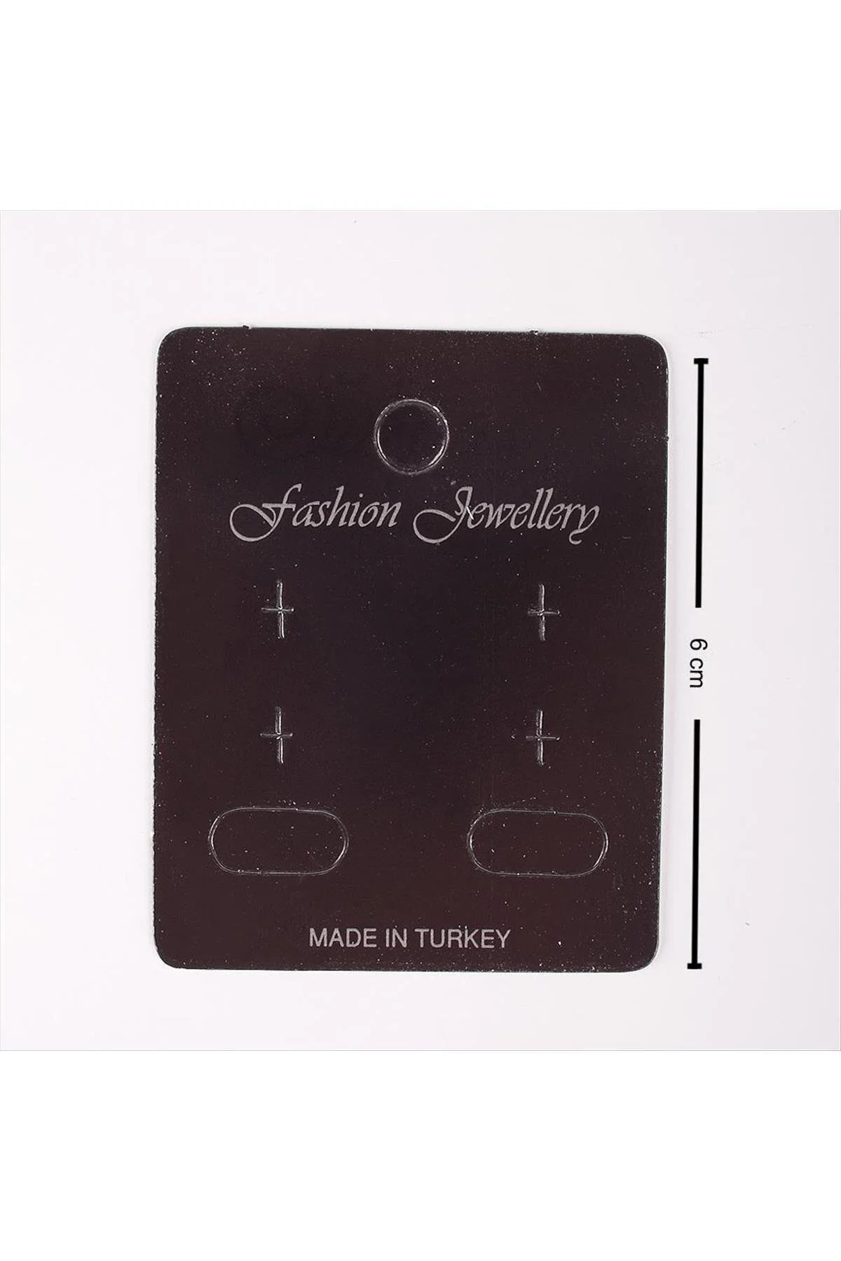 MSA-SHOP Klıpsli 3 Delikli Küpe Kartı-Siyah