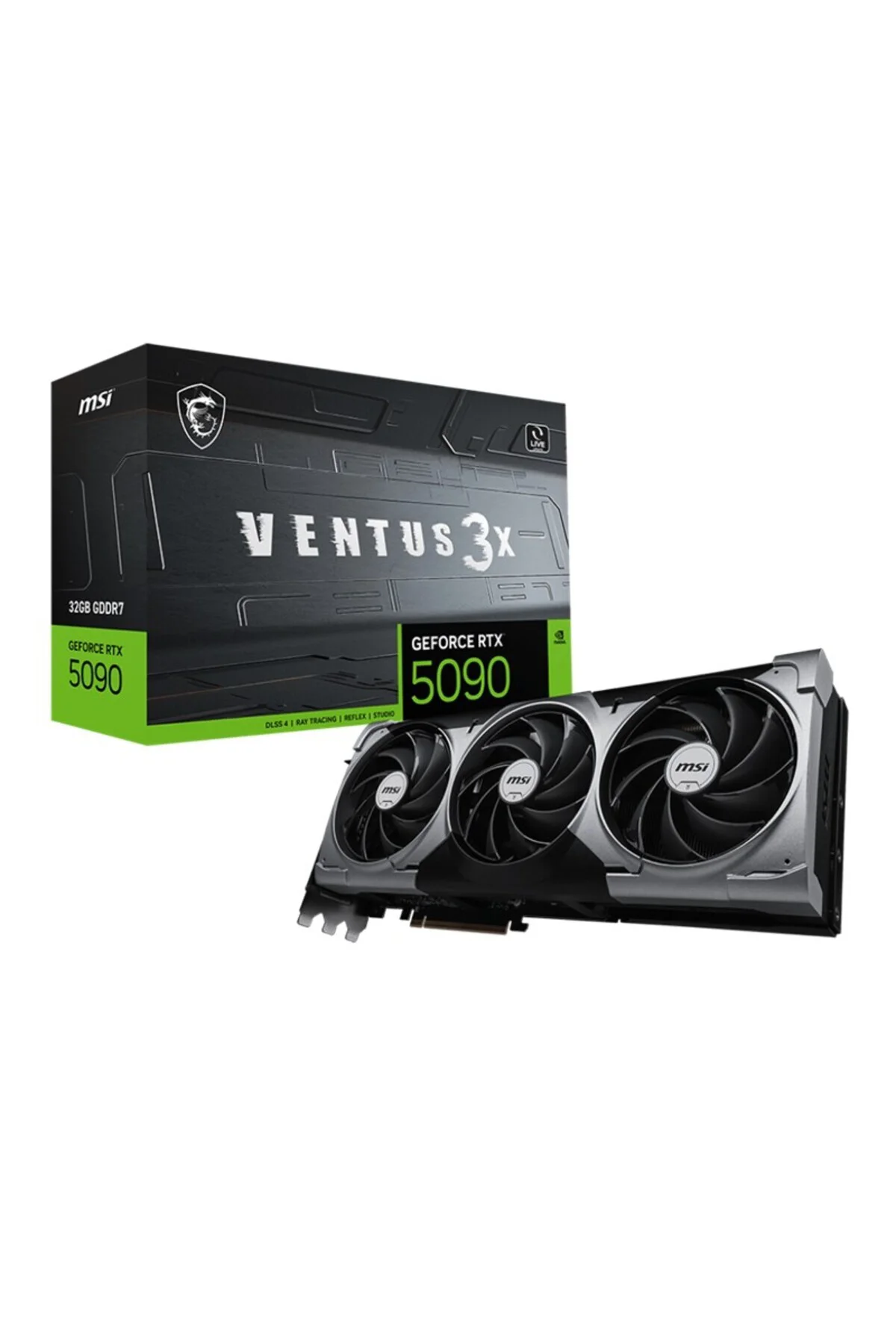MSI GEFORCE RTX5090 32G VENTUS 3X 32GB GDDR7 512BIT 1XHDMI 3XDP E