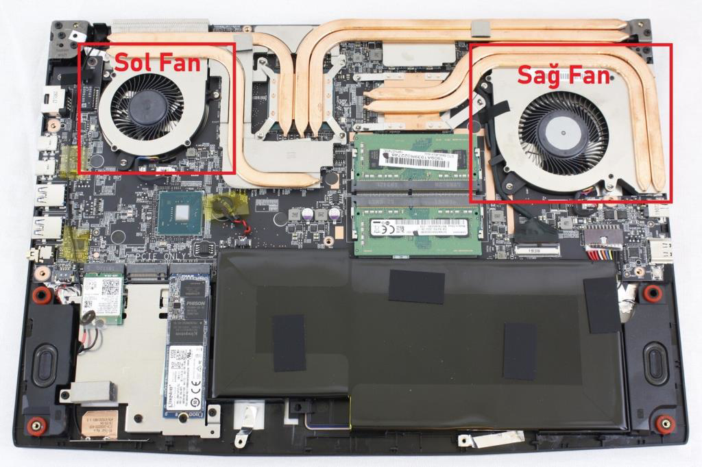 MSI GF63 16R2 16R3 16R4 16R5 MS-16R1 Serisi CPU, GPU Fanı / PABD0