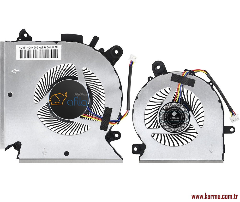 MSI GF65 Thin, GF65 9SE, GF65 9SD, ... vb Notebook Cpu, Gpu Fanı,