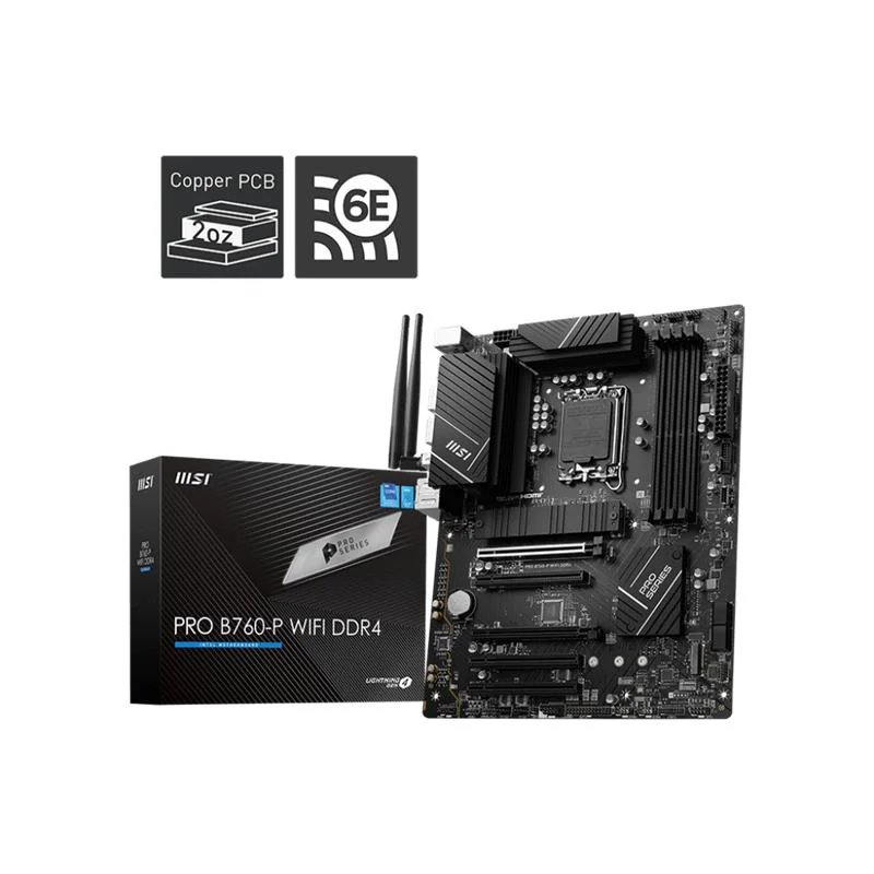 MSI PRO B760M-P DDR4 Anakart – LGA 1700, WiFi, 2x M.2, 12./13./14. Nesil Intel İşlemci ile Uyumlu Fiyatı, Yorumları ve Özellikleri