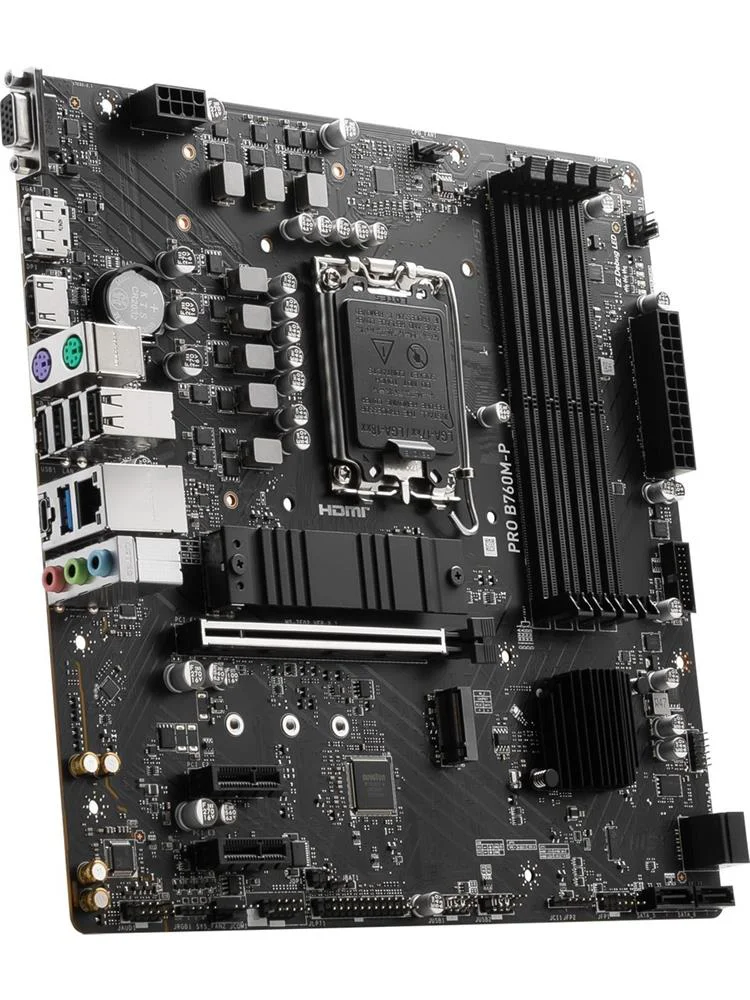 Msı Pro B760M-P SOKET 1700 DDR5 6800(OC) PCI-E M.2 USB3.2 HDMI DP
