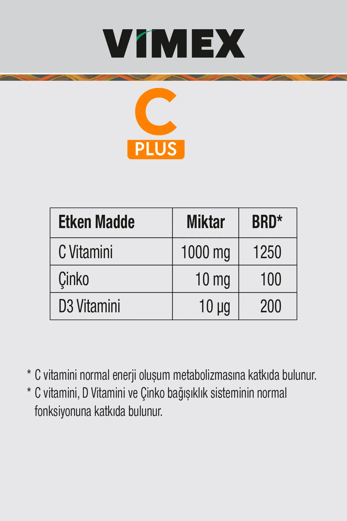 Msl Vimex C Plus Üçlü Etki 20 Efervesan Tablet Msl Vimex C Plus Üçlü Etki 20 Efervesan Tablet - Görsel 2