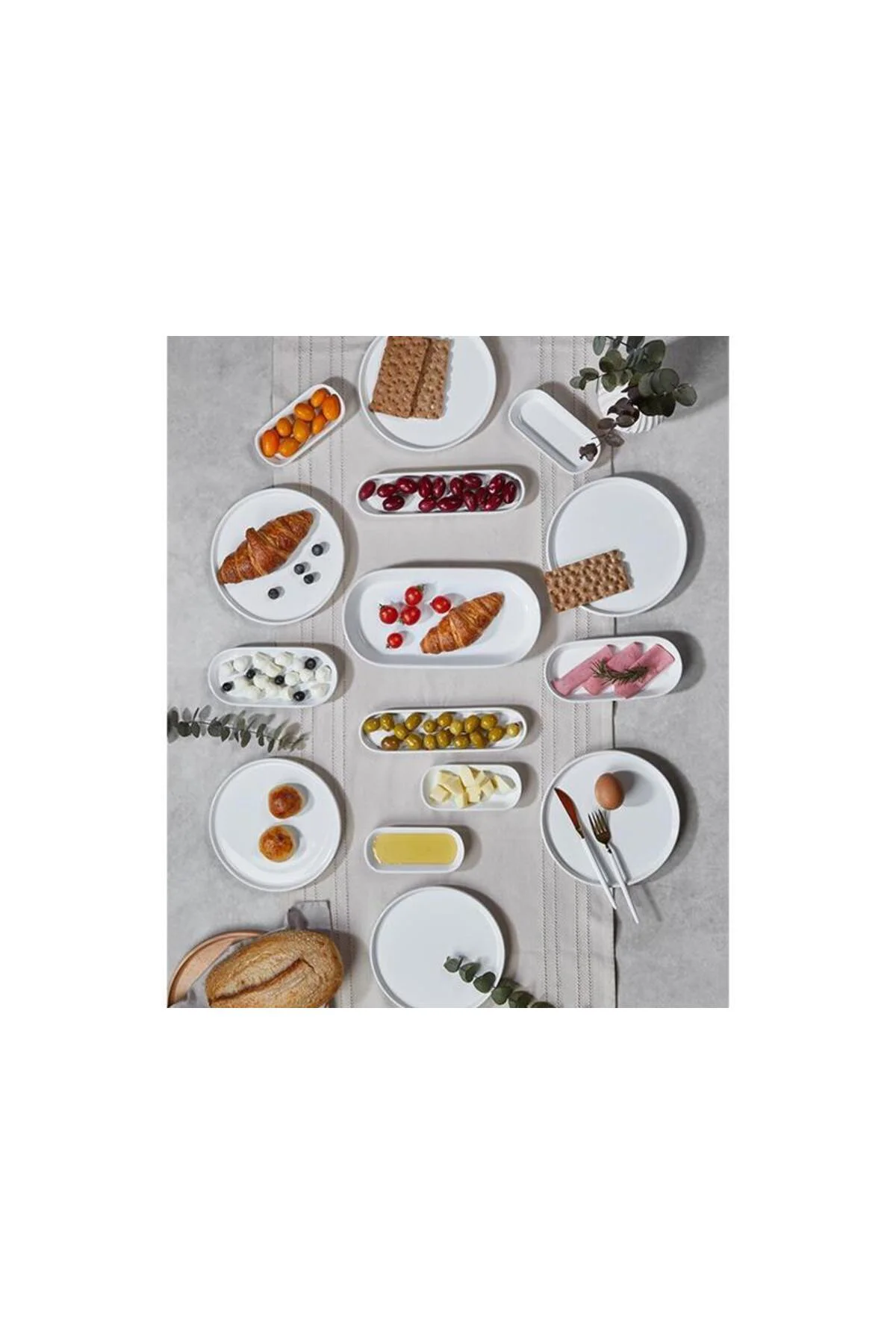 Mst003 15 Prc Kahvaltı Takımı Shıne Beyaz