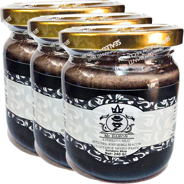 Msterbaron Bitkisel Erkek Macunu - 3'lü Paket 240 gr Katılık Desteği Fiyatı, Yorumları ve Özellikleri