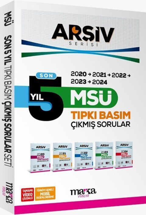 MSÜ Son 5 Yıl ARŞİV Serisi Tıpkı Basım Fasikül Fasikül Çıkmış Sor