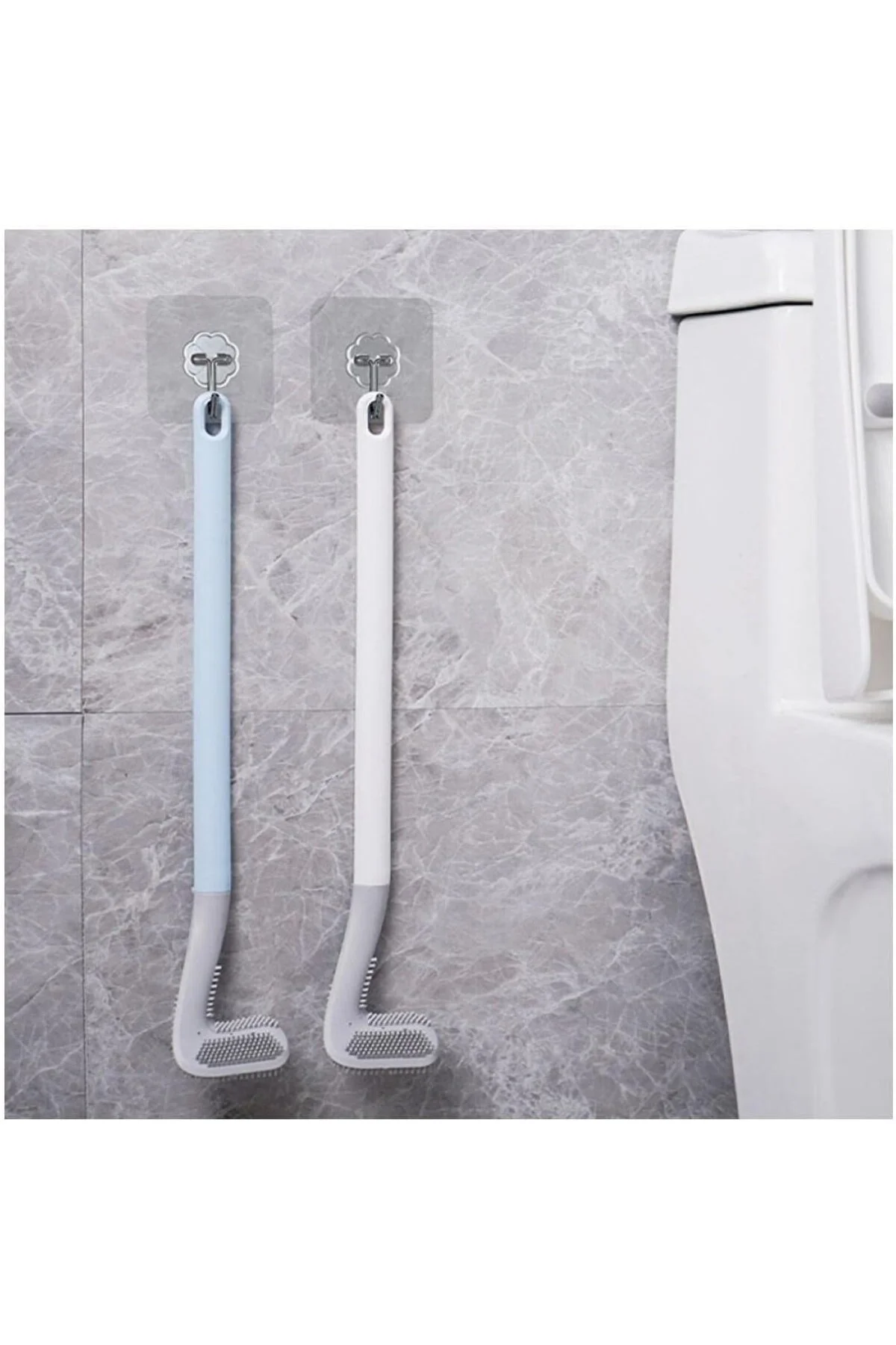 MT2592 Ergonomik Tasarımlı Silikon Banyo Tuvalet Klozet Temizleme