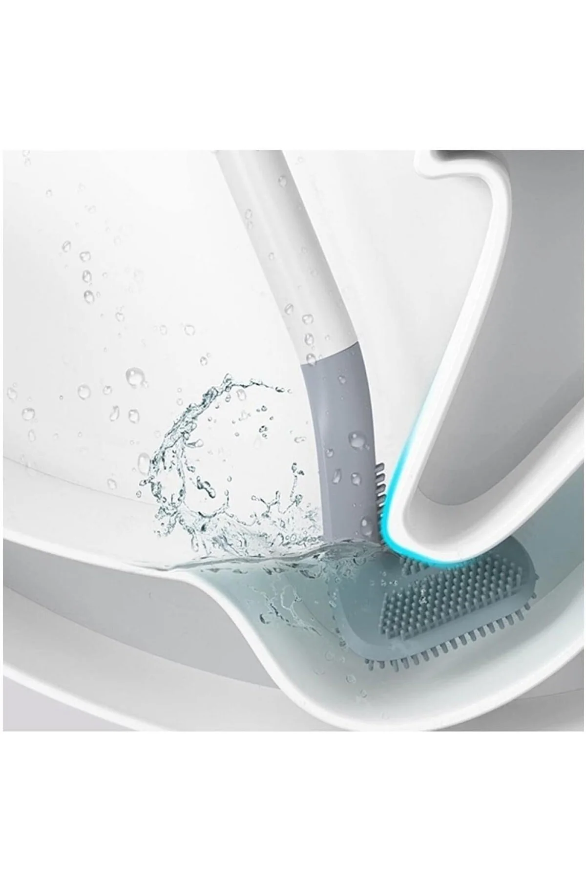 MT2592 Ergonomik Tasarımlı Silikon Banyo Tuvalet Klozet Temizleme