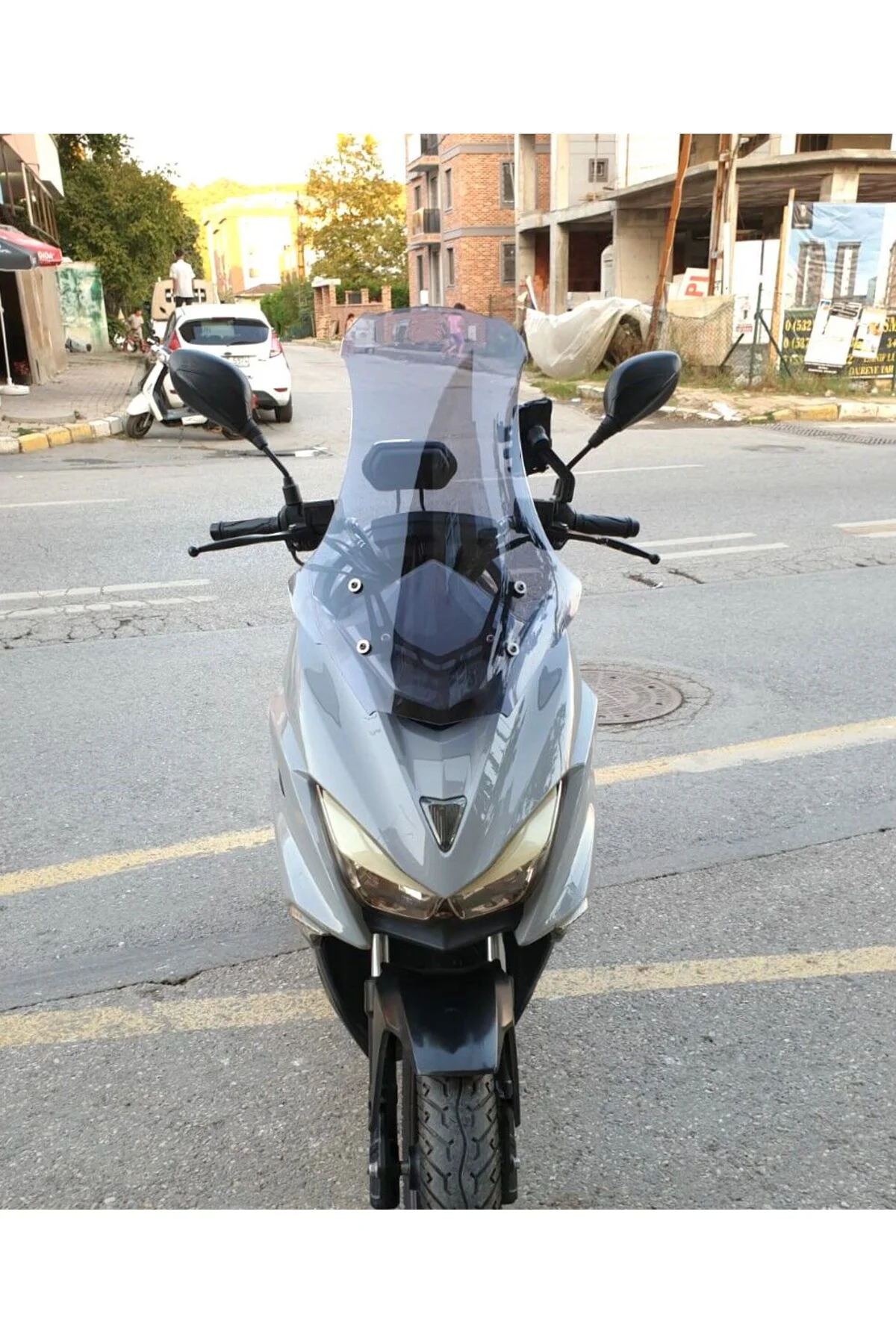 Mtx 125 Ön Cam 2022-2026 Model 65cm Füme Renkli 4mm ORTA BOYLU