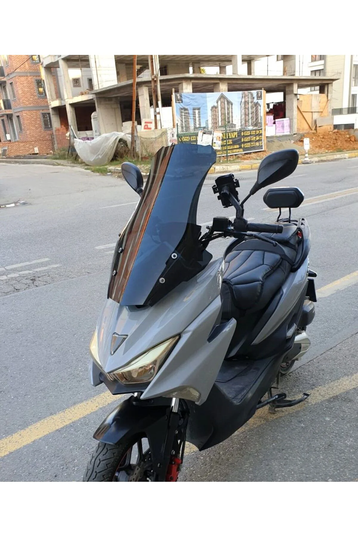 Mtx 125 Ön Cam 2022-2026 Model 75cm Siyah Renkli 4mm UZUN