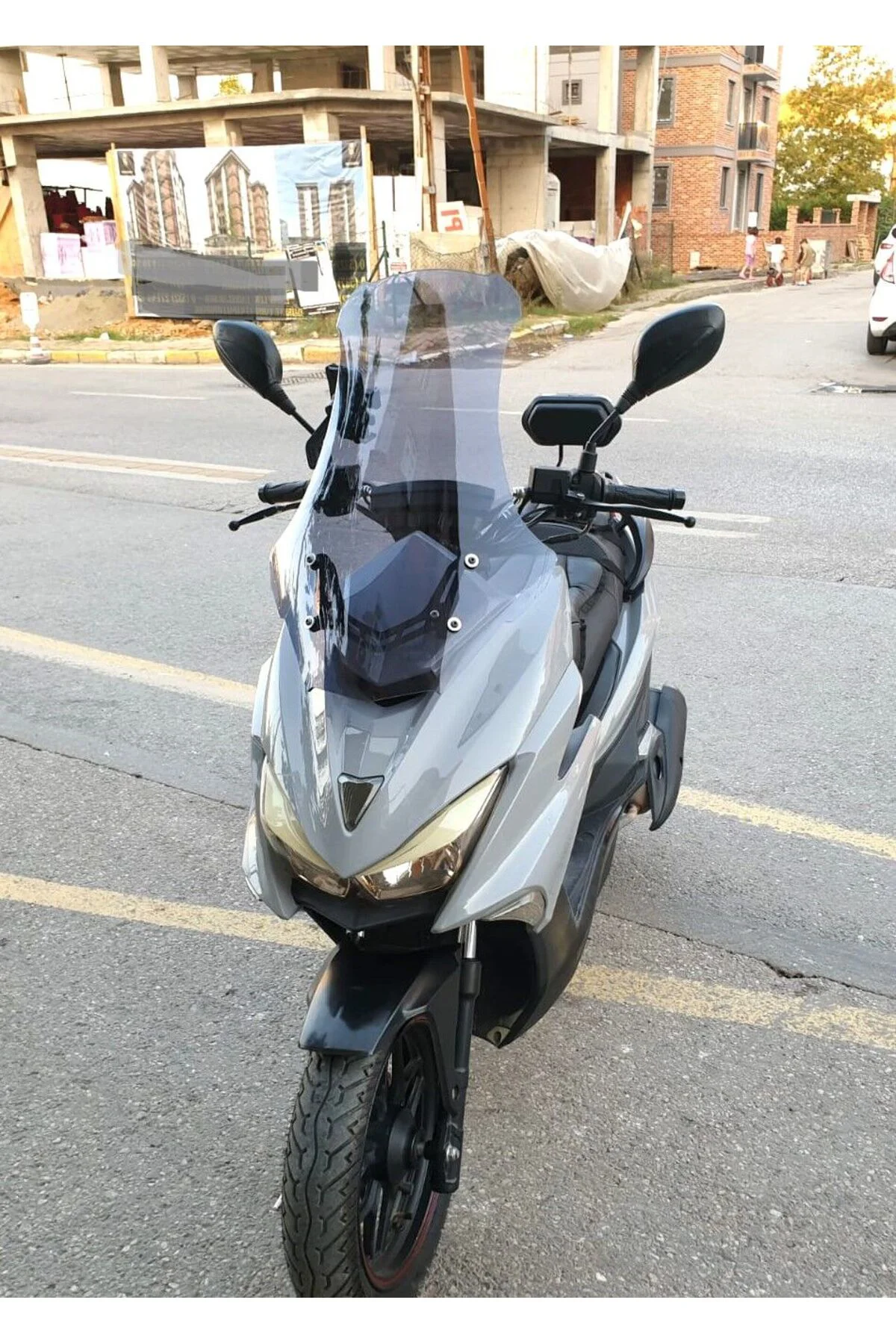 Mtx 125 Ön Cam 2022-2026 Model 65cm Füme Renkli 4mm ORTA BOYLU