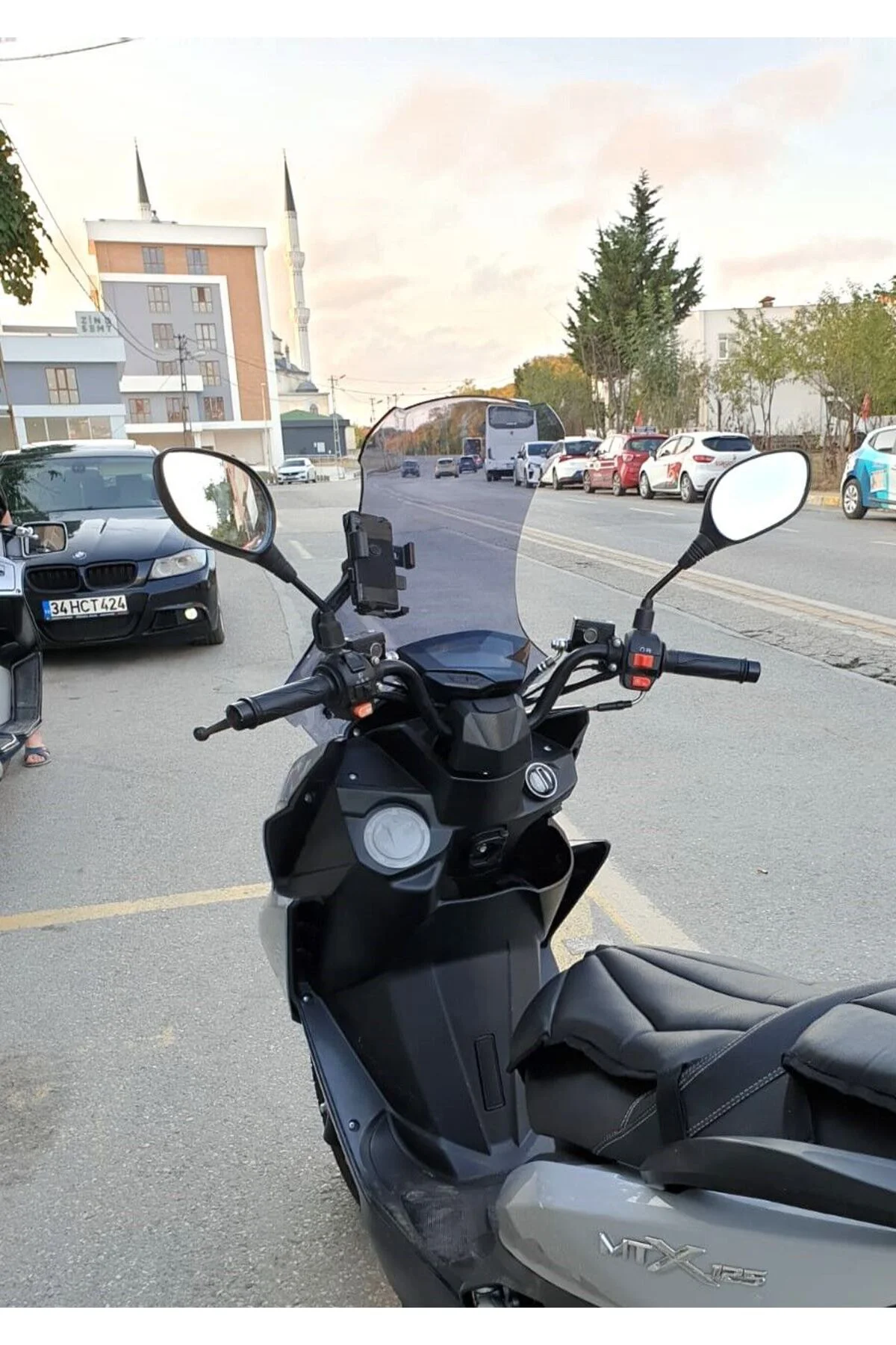 Mtx 125 Ön Cam 2022-2026 Model 65cm Füme Renkli 4mm ORTA BOYLU