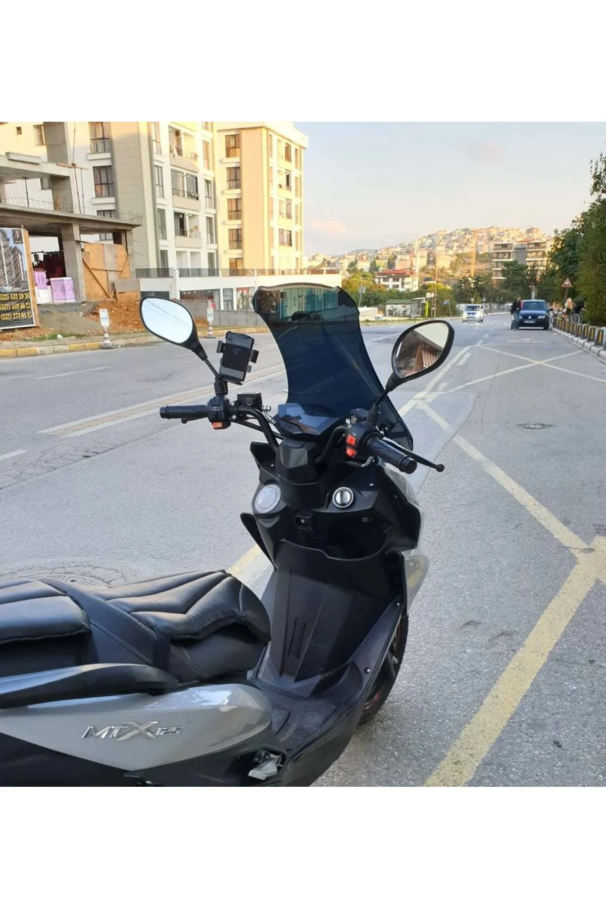 Mtx 125 Ön Cam 2022-2026 Model 75cm Siyah Renkli 4mm UZUN