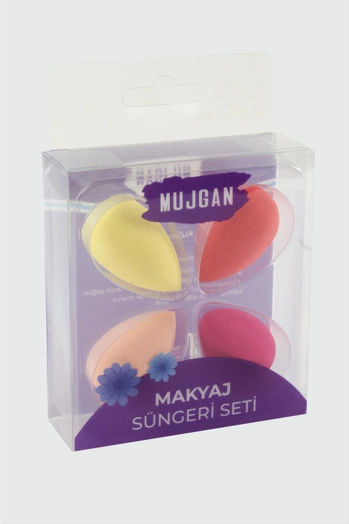 MTXDPN 4 Adet Yumurta Minik (170925) Makyaj Süngeri-Renkli
