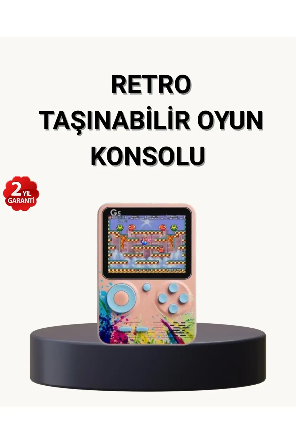 MTXDPN 500 Klasik Oyunlu Retro Oyun Konsolu Taşınabilir ve (16091