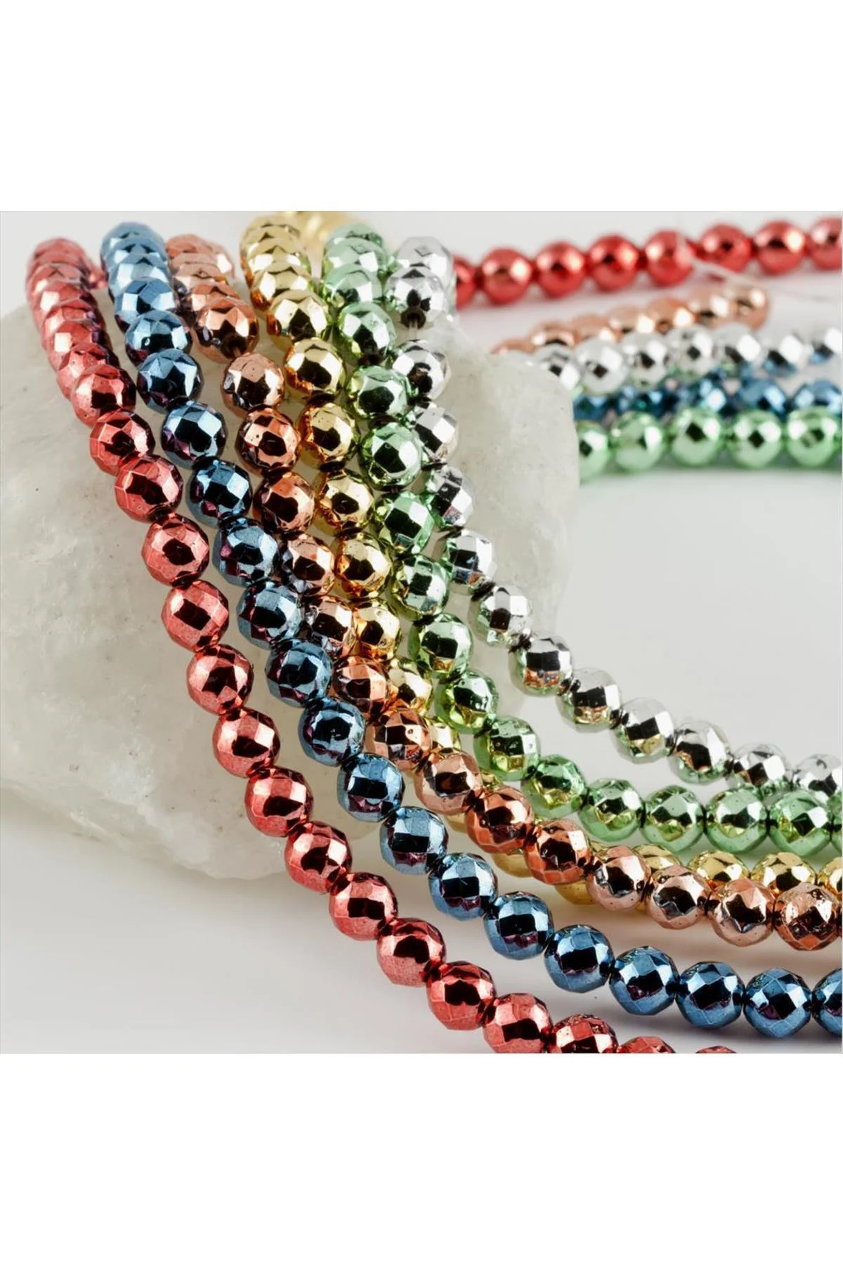 MTXDPN 6 mm Fasetli (182405) Hematit Taşı-Mavi