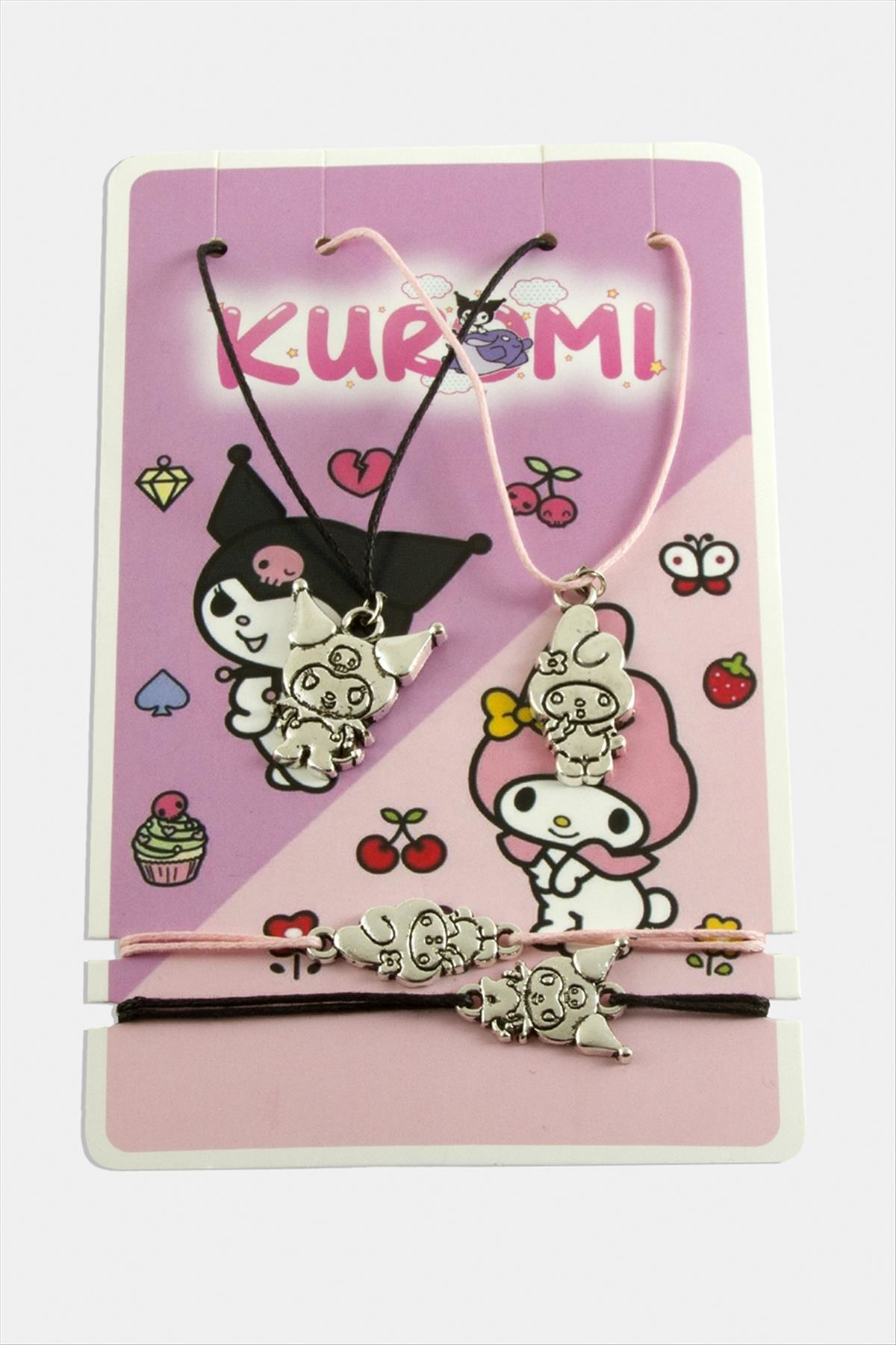 MTXDPN Best Friends Arkadaş Deri (161227) Set Kolye-Renkli