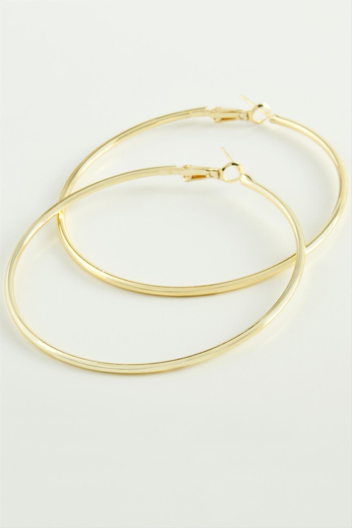 MTXDPN Boru Halka Küpe (145812) 6 cm-Sarı