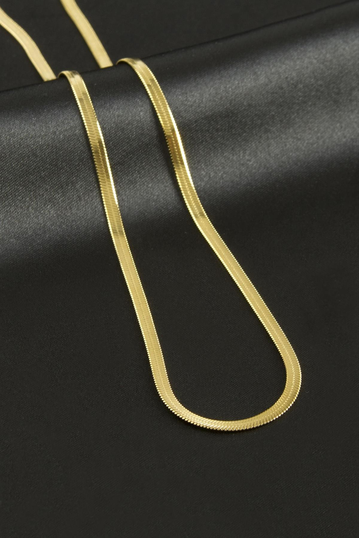 MTXDPN İtalyan Zincir Çelik Kolye (170638) 45 cm-Sarı