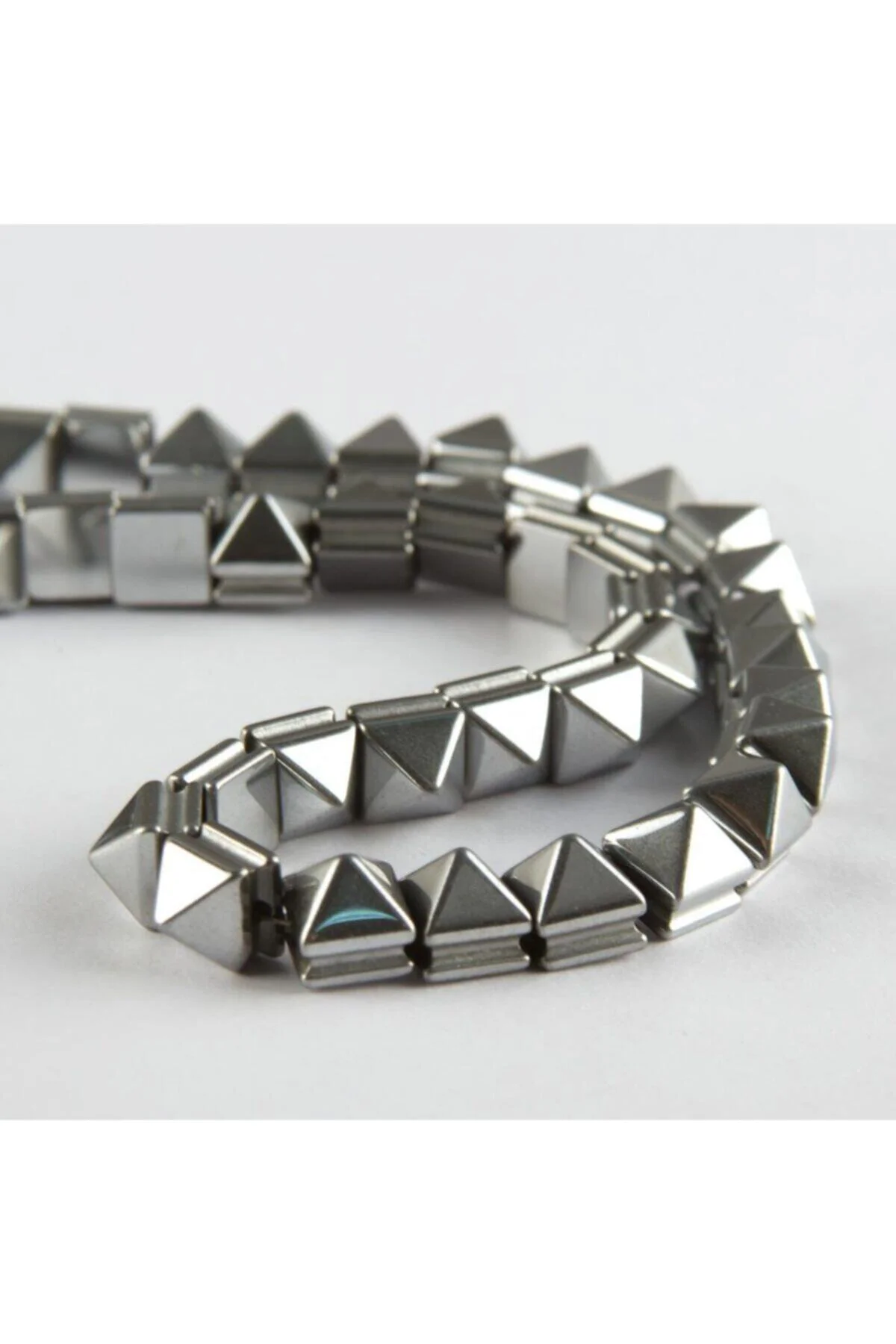 MTXDPN Makromelik Hematit Taşı 8 (163458) mm-Gümüş Rengi