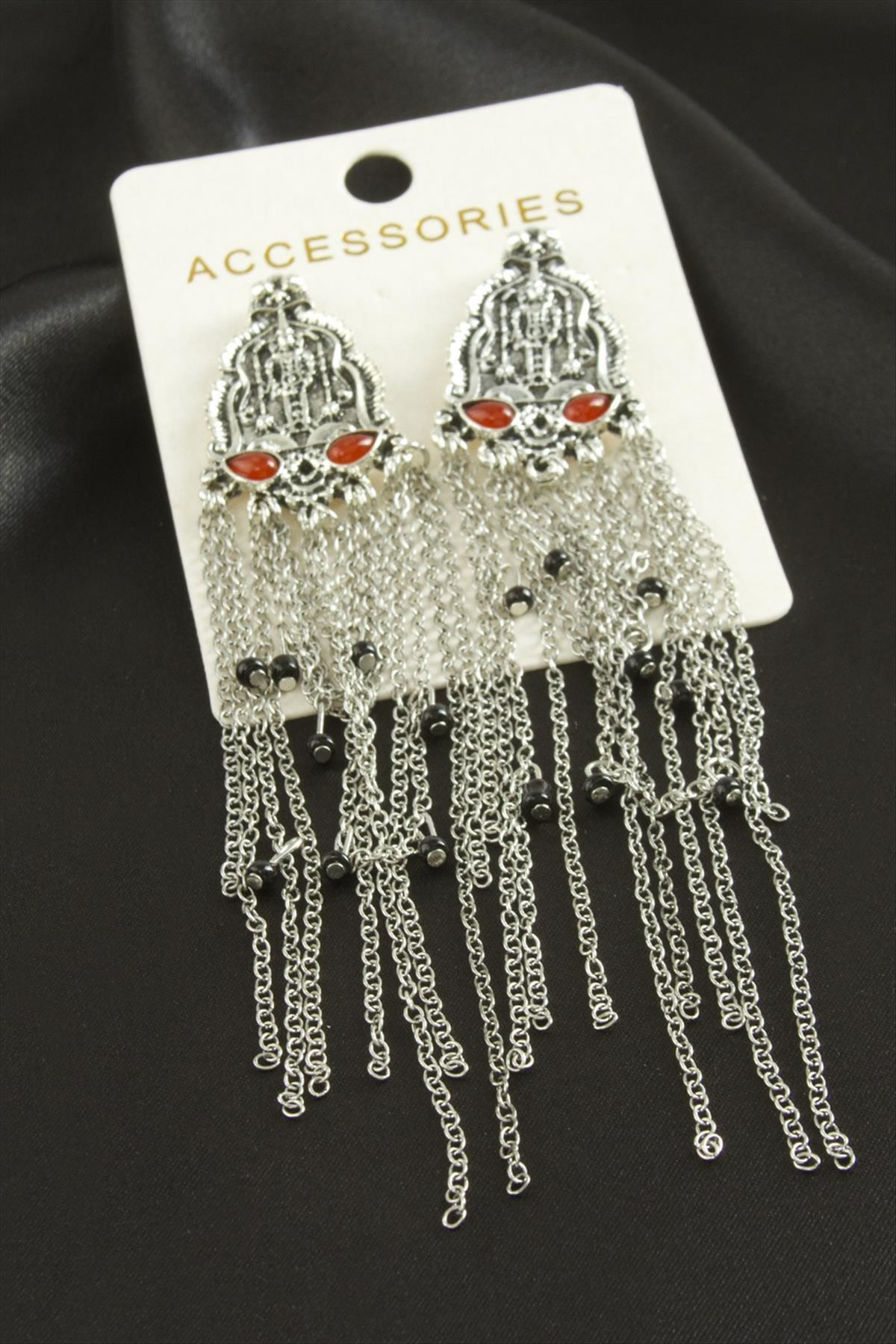 MTXDPN Metal Zr Model (140028) Küpe-Gümüş Rengi