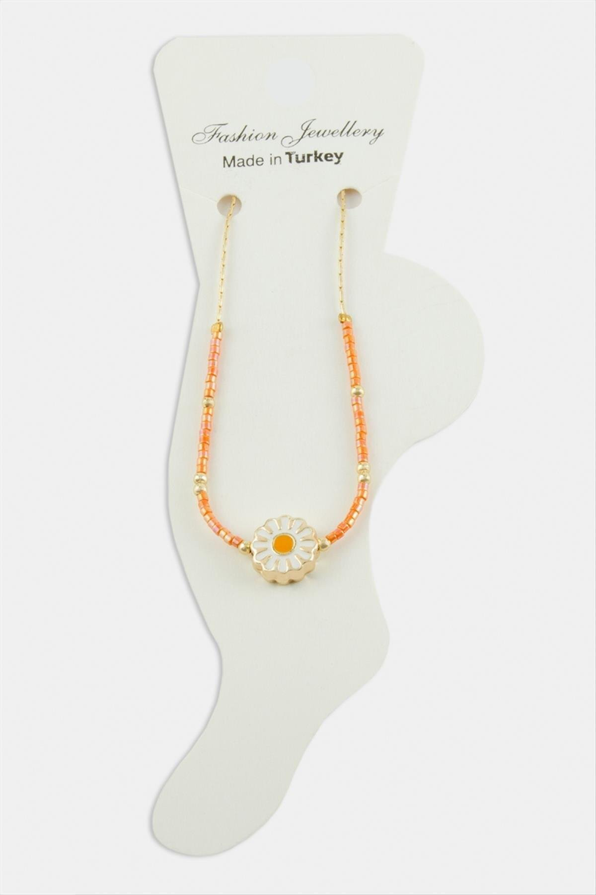 MTXDPN Nazar Miyoki (155912) Boncuk Halhal-Turuncu