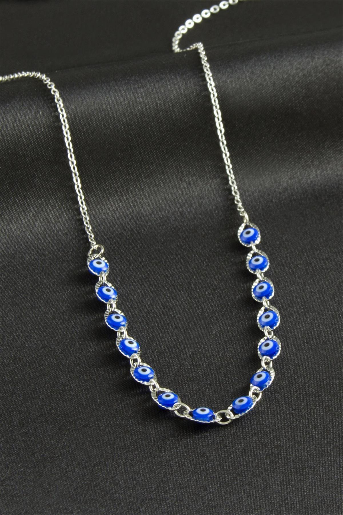 MTXDPN Nazarlı (135646) Mineli Kolye-Mavi