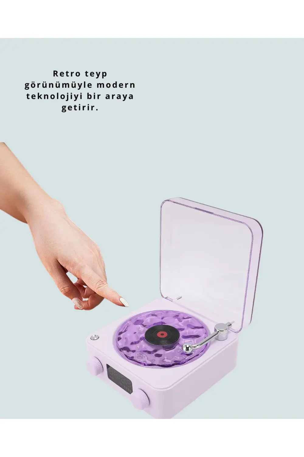 MTXDPN Retro Pikap Hoparlör – Şarjlı Kablosuz Projektör ve (16470