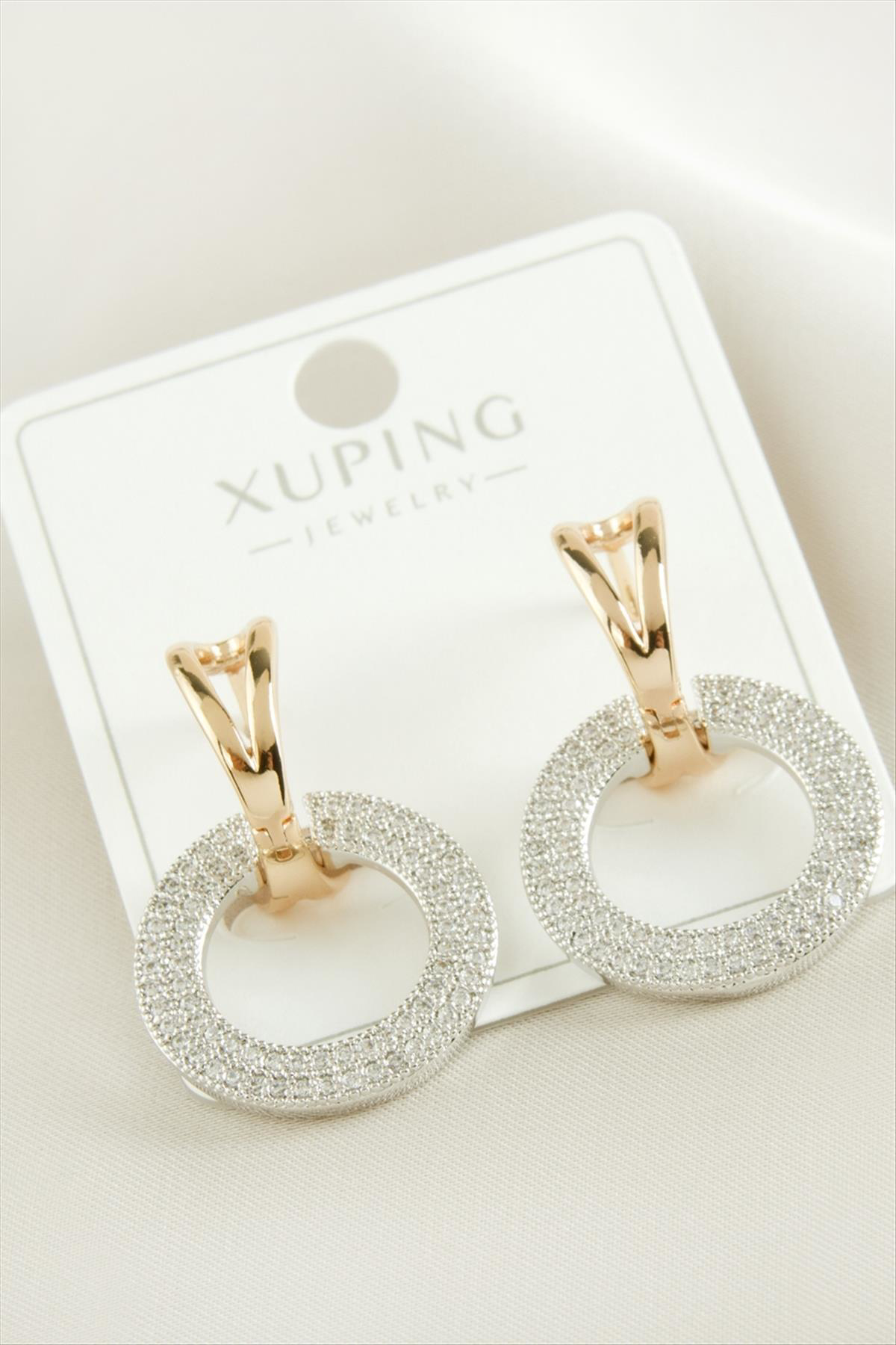 MTXDPN Xuping Halka Lüks (152049) Çelik Küpe-Sarı