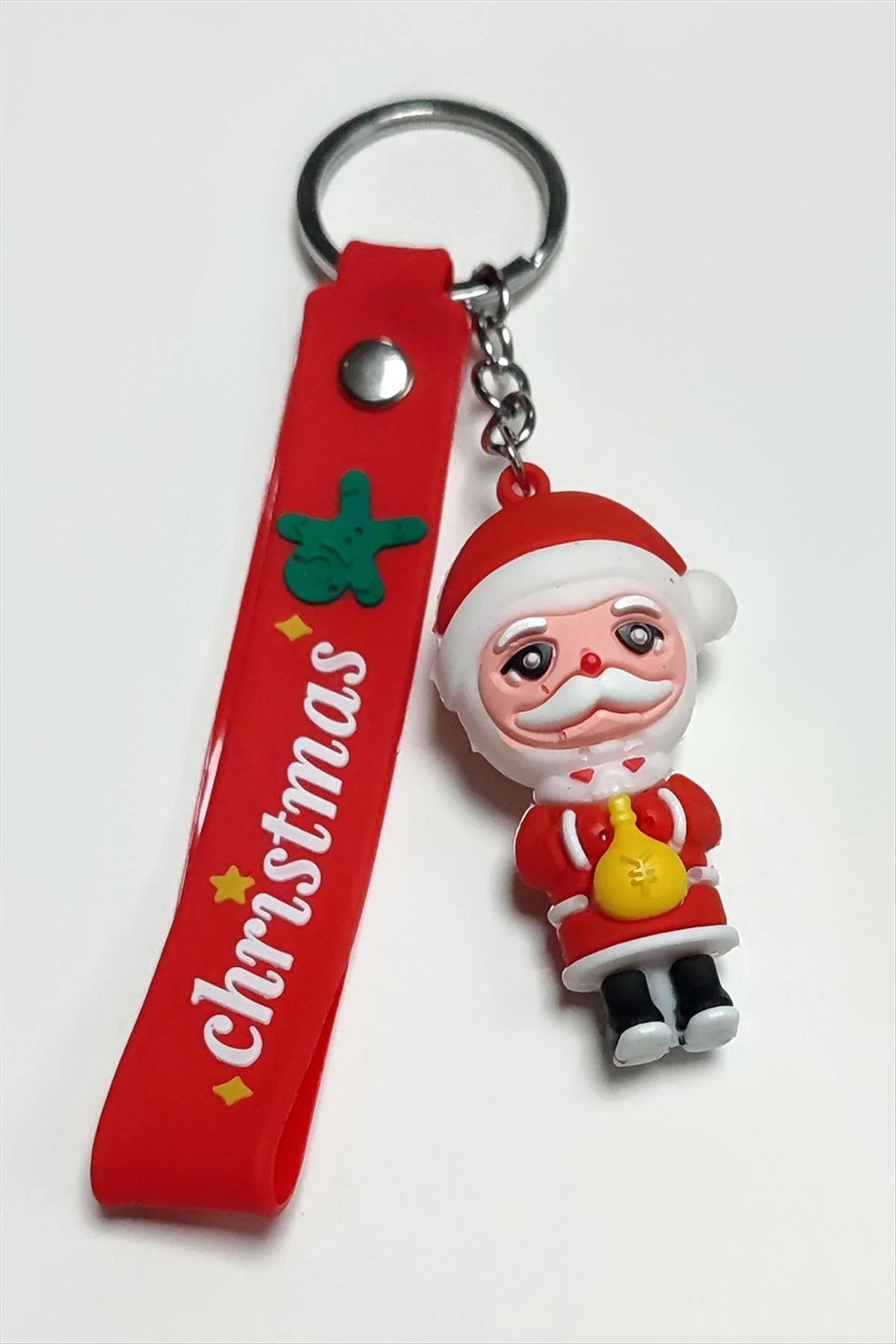 MTXDPN Yılbaşı Noel Baba (172906) Silikon Anahtarlık-Kırmızı