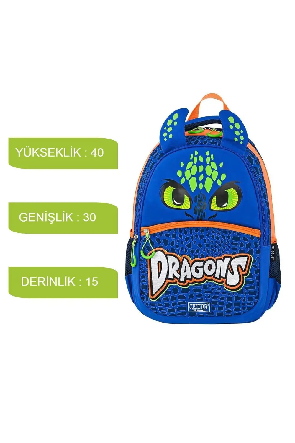 MU-9167 MUGGLE MU-9167 DRAGONS KOLEKSİYONU İLKOKUL ÇANTASI