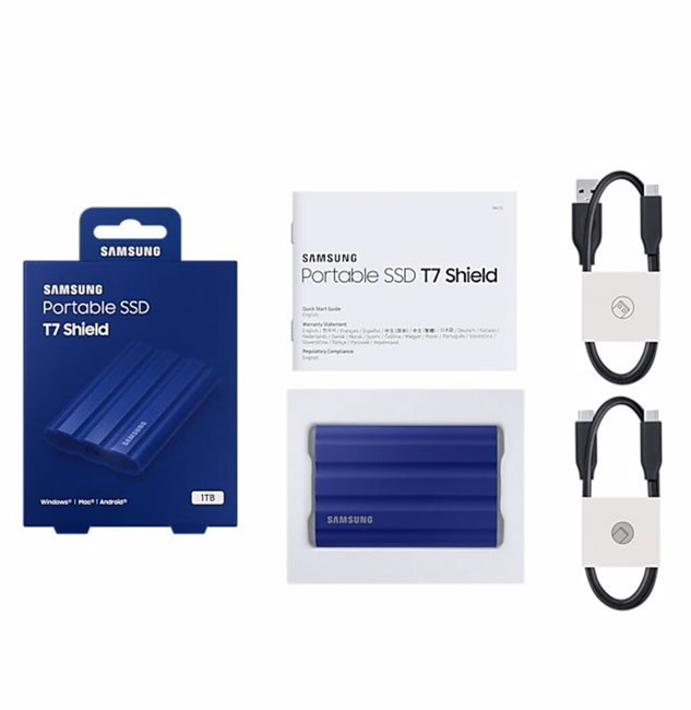 Samsung Mu-Pe1t0r/Ww  T7 1Tb Usb3.2 Taşinabilir Mavi